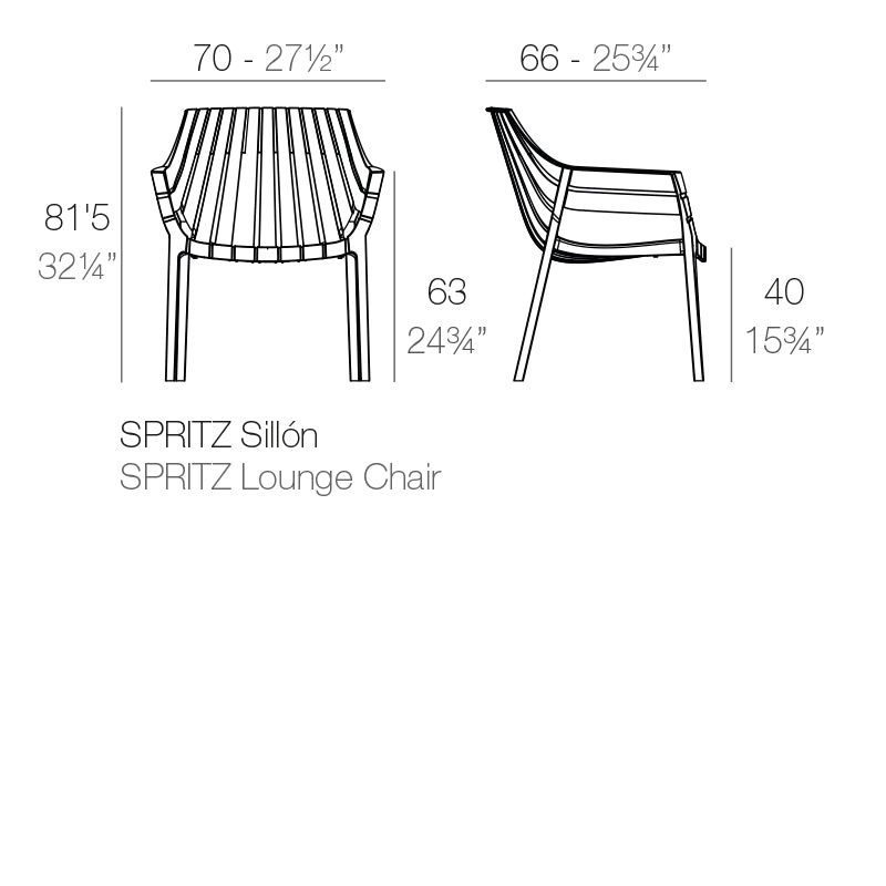 SPRITZ Silla lounge