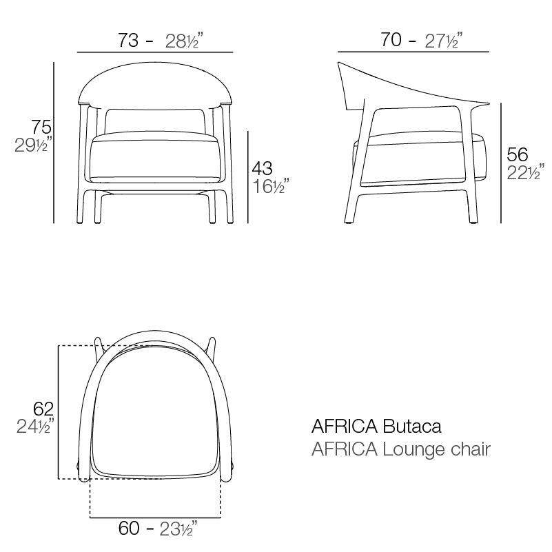 AFRICA LOUNGE CHAIR