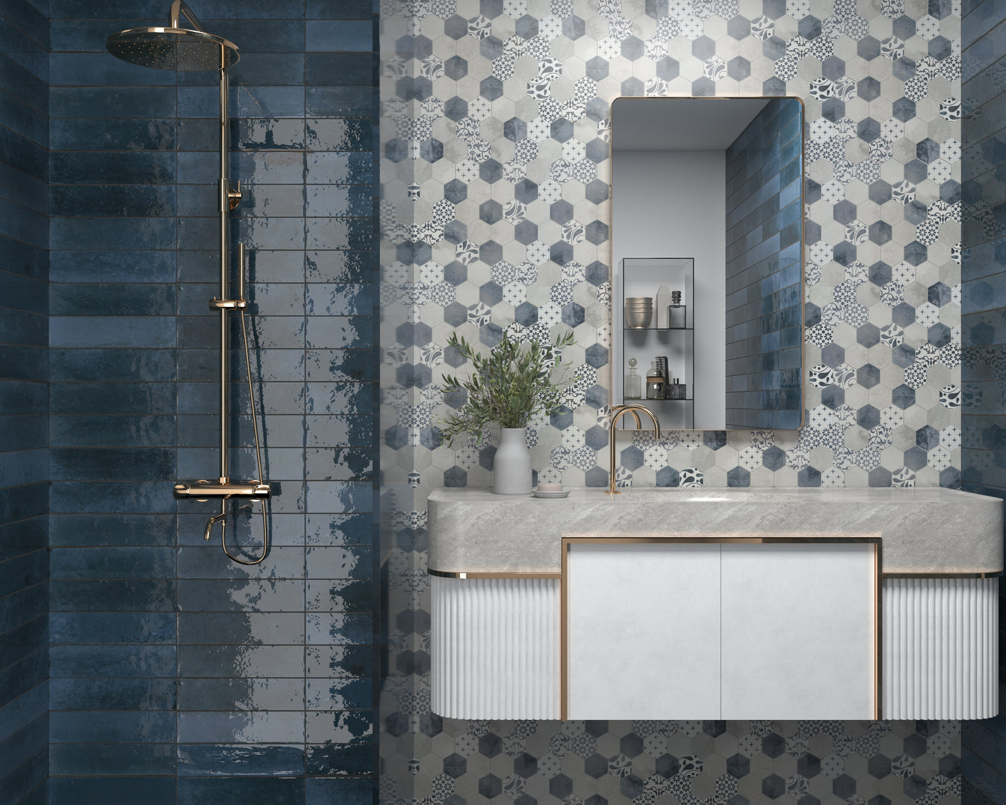 P&S Cement Blue 28.8×29.1cm / 11.3"×11.5"