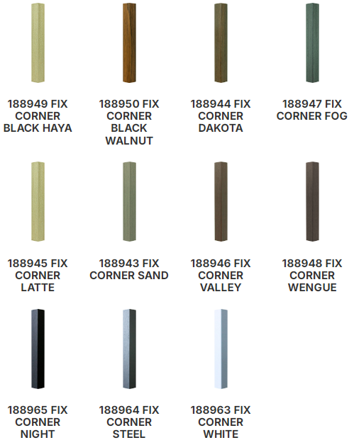 Fix Corners 2.5×290cm / 0.98"×114.1"