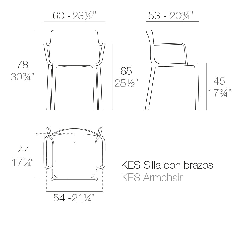 KES chair with arms