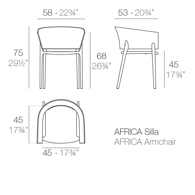 AFRICA ARMCHAIR