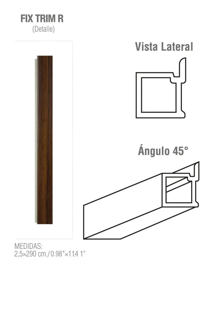 Fix Trims R 4.3×290cm / 1.6"×114.1"