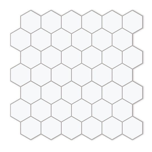 P&S White Hexagon 28.8×29.1cm / 11.3"×11.5"