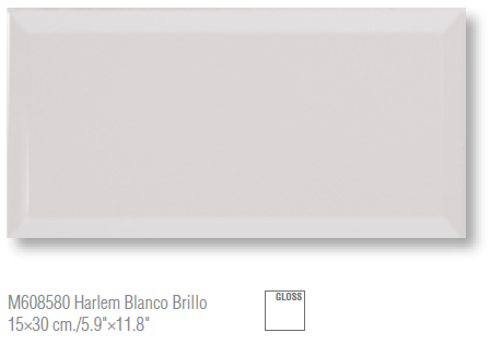 Harlem Blanco Brillo 15×30cm / 5.9"×11.8"